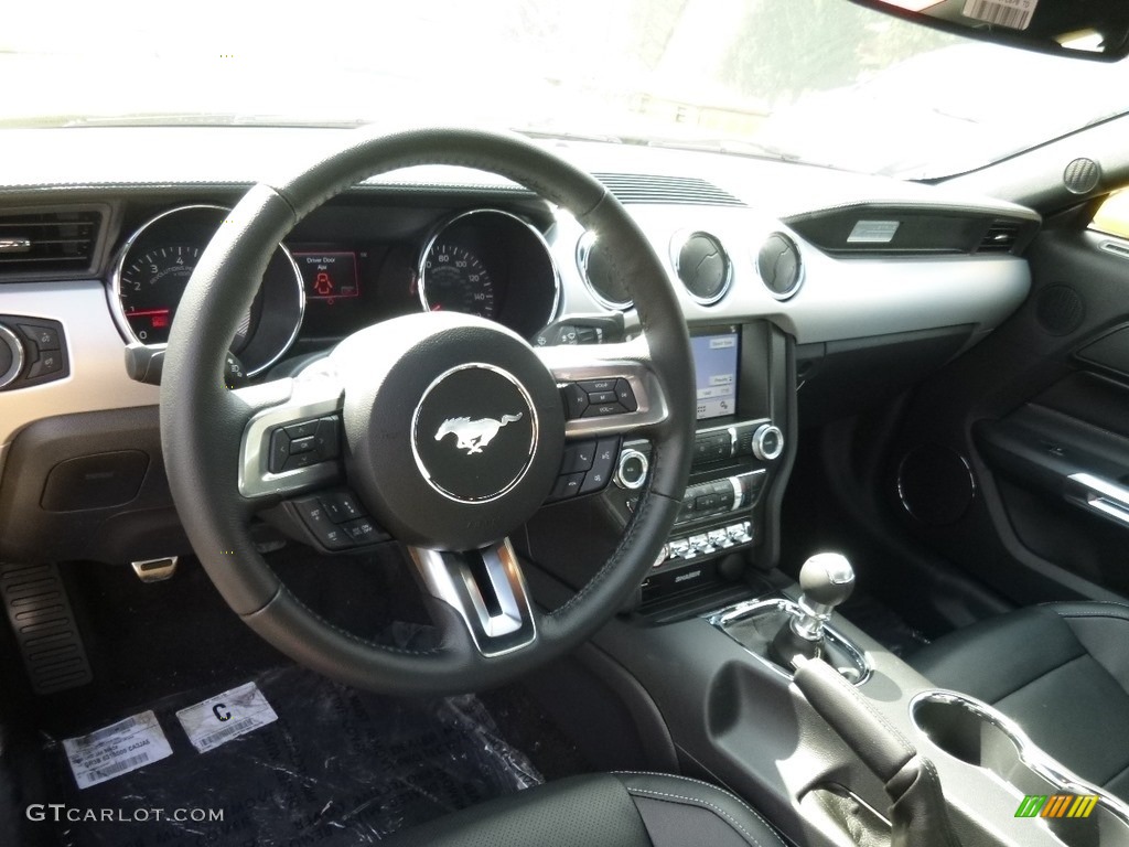 2016 Mustang EcoBoost Coupe - Triple Yellow Tricoat / Ebony photo #14