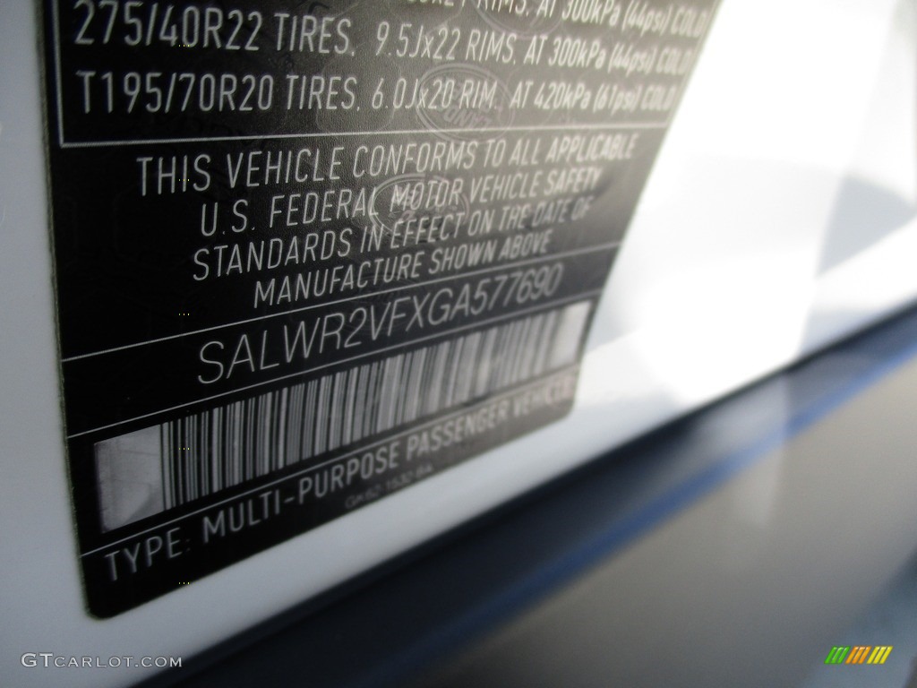 2016 Range Rover Sport HSE - Fuji White / Ebony/Ebony photo #19