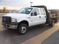 2007 Oxford White Ford F350 Super Duty Crew Cab Chassis 4x4 Commercial  photo #1