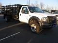 Oxford White - F350 Super Duty Regular Cab Chassis Stake Truck Photo No. 3