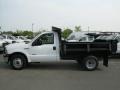 2007 Oxford White Ford F350 Super Duty Regular Cab Chassis Dump Truck  photo #4