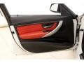Coral Red/Black Door Panel Photo for 2013 BMW 3 Series #111527766