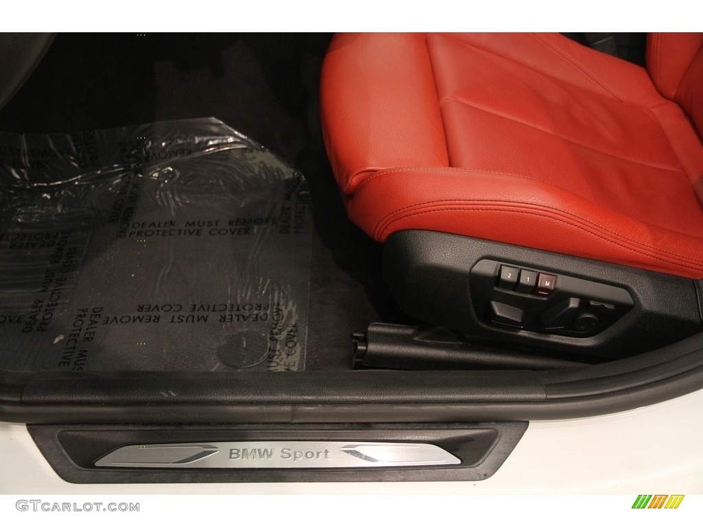 2013 3 Series 328i xDrive Sedan - Mineral White Metallic / Coral Red/Black photo #6