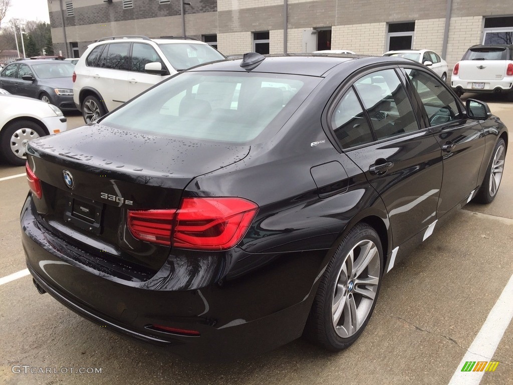 Black Sapphire Metallic 2016 BMW 3 Series 330e Sedan Exterior Photo #111528465