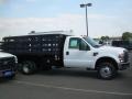 2008 Oxford White Ford F350 Super Duty XL Chassis Stake Truck  photo #4