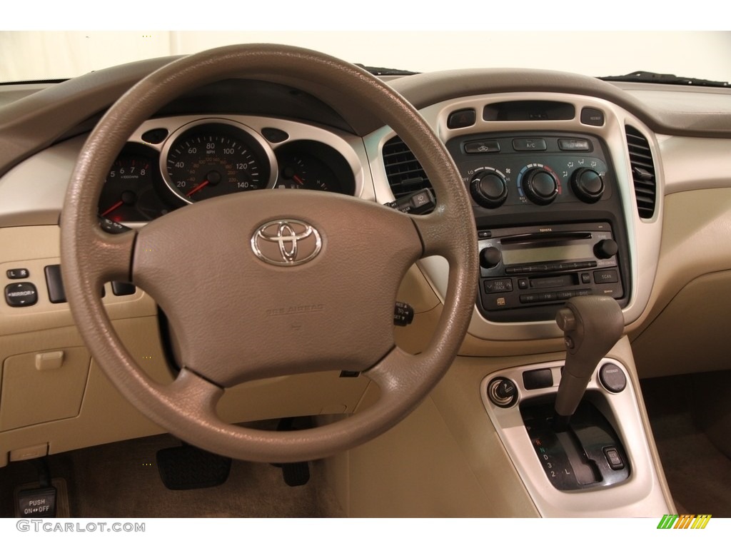 2006 Highlander V6 - Oasis Green Pearl / Ivory Beige photo #6