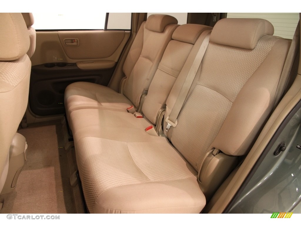 2006 Highlander V6 - Oasis Green Pearl / Ivory Beige photo #13
