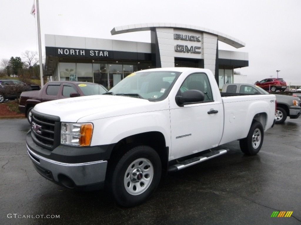 2013 Sierra 1500 Regular Cab 4x4 - Summit White / Dark Titanium photo #1