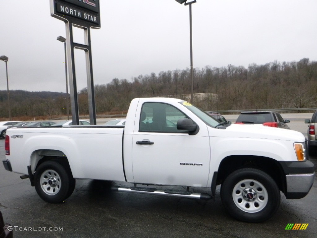 2013 Sierra 1500 Regular Cab 4x4 - Summit White / Dark Titanium photo #10