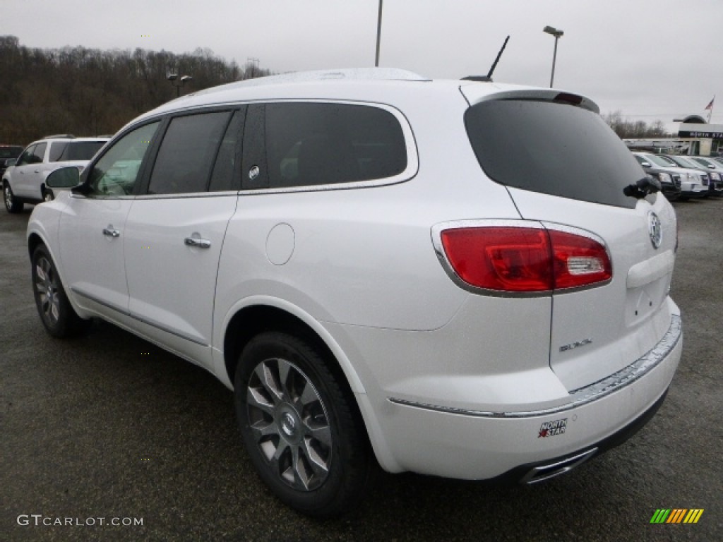 2016 Enclave Leather AWD - White Frost Tricoat / Choccachino/Cocoa photo #6