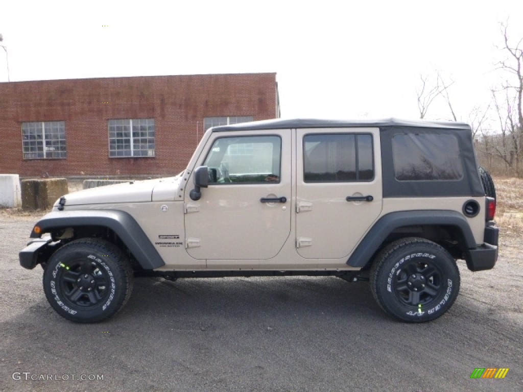 2016 Wrangler Unlimited Sport 4x4 - Mojave Sand / Black photo #3