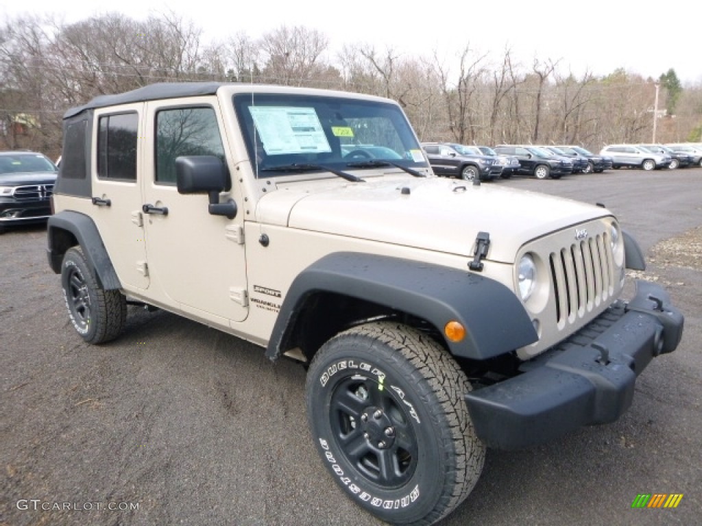 2016 Wrangler Unlimited Sport 4x4 - Mojave Sand / Black photo #10