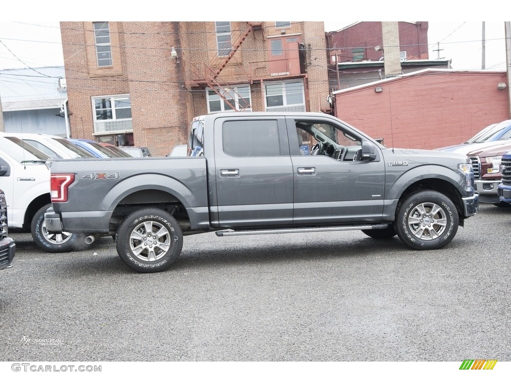 2016 F150 XLT SuperCrew 4x4 - Magnetic / Medium Earth Gray photo #3