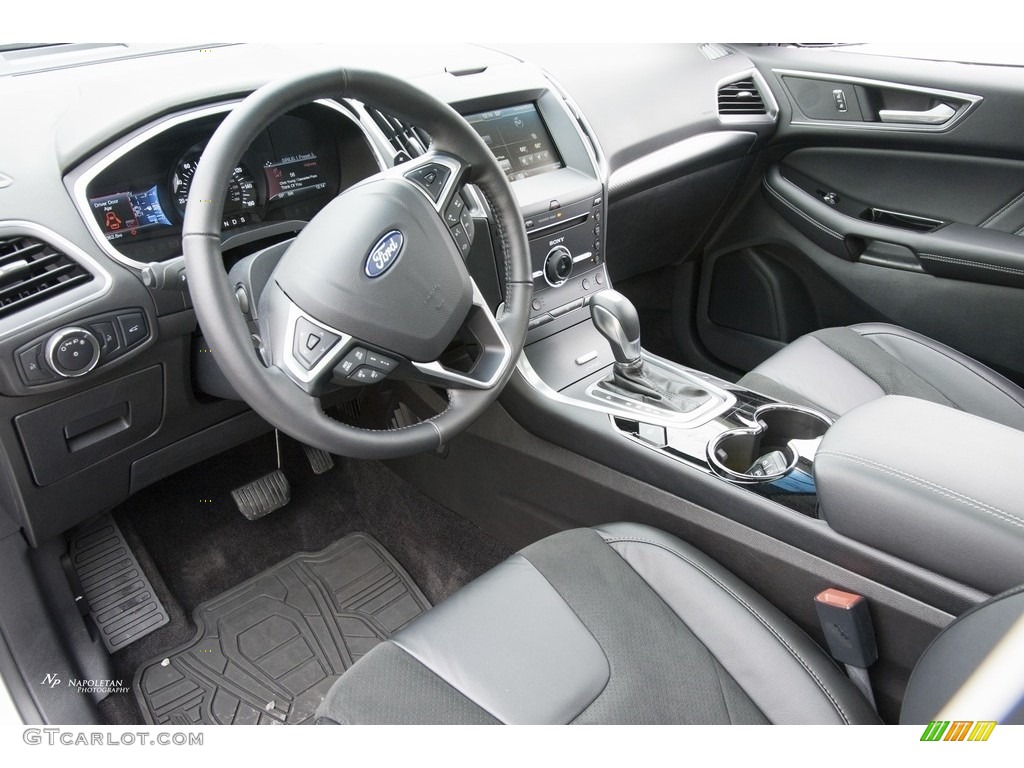 Ebony Interior 2015 Ford Edge Sport AWD Photo #111544447