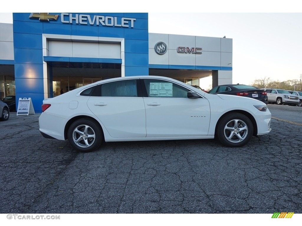 2016 Malibu LS - Summit White / Dark Atmosphere/Medium Ash Gray photo #8