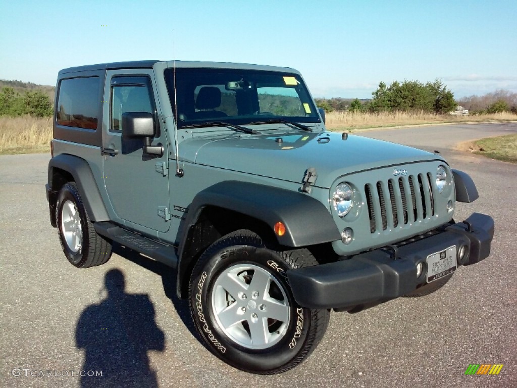 2014 Wrangler Sport S 4x4 - Anvil / Black photo #4