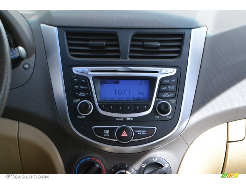 2013 Accent GLS 4 Door - Mocha Bronze / Beige photo #13