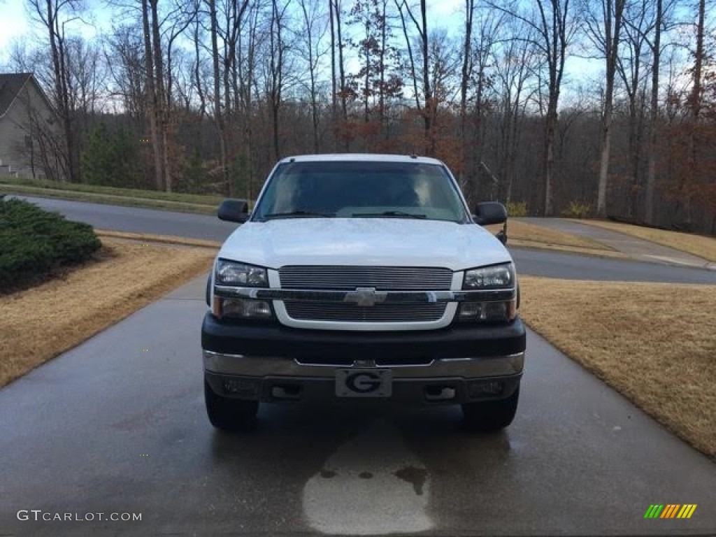 2003 Silverado 2500HD LT Extended Cab 4x4 - Summit White / Tan photo #5