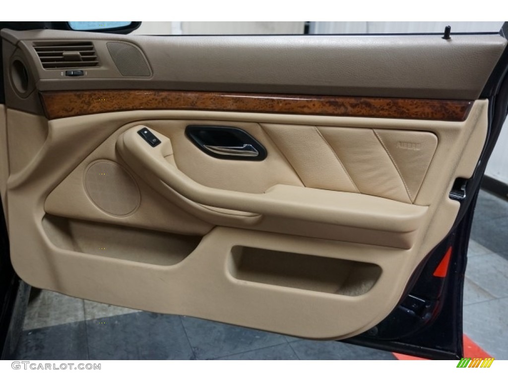 2001 5 Series 525i Sedan - Orient Blue Metallic / Sand Beige photo #17