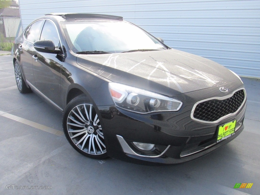 2014 Cadenza Premium - Aurora Black / White photo #2