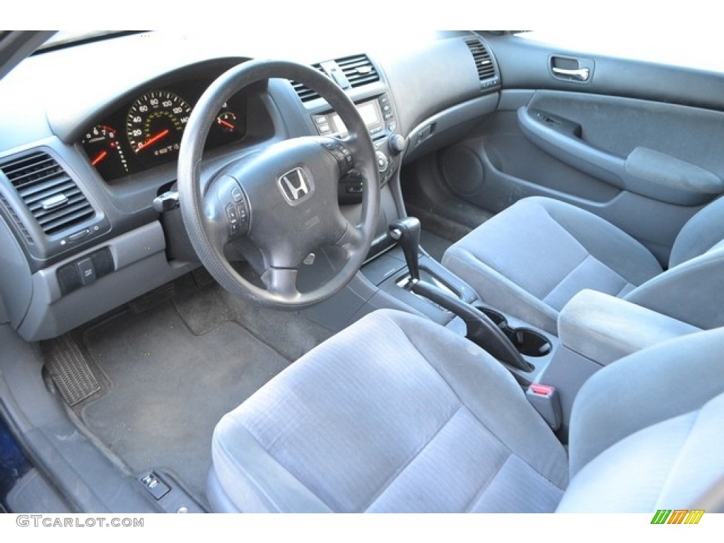 2005 Accord LX V6 Sedan - Eternal Blue Pearl / Gray photo #7