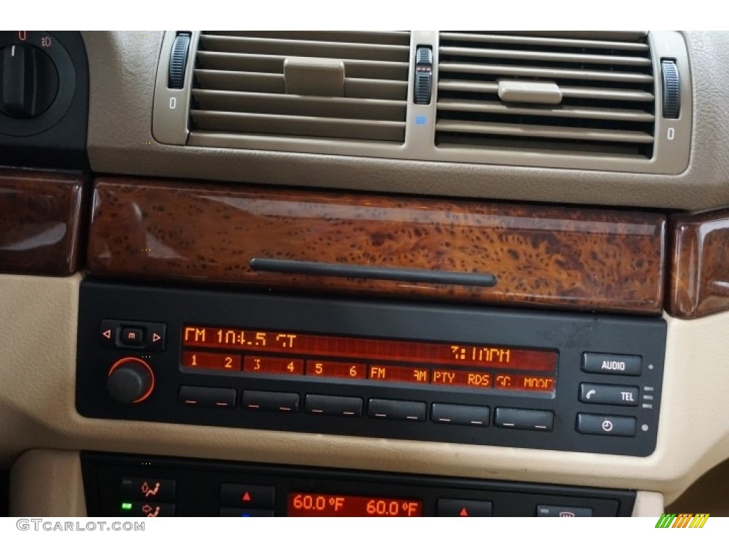 2001 5 Series 525i Sedan - Orient Blue Metallic / Sand Beige photo #38