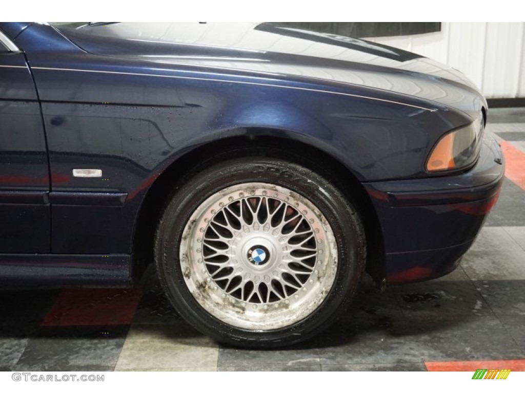 2001 5 Series 525i Sedan - Orient Blue Metallic / Sand Beige photo #57