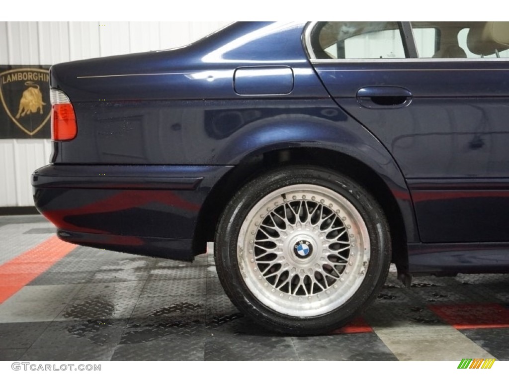 2001 5 Series 525i Sedan - Orient Blue Metallic / Sand Beige photo #64
