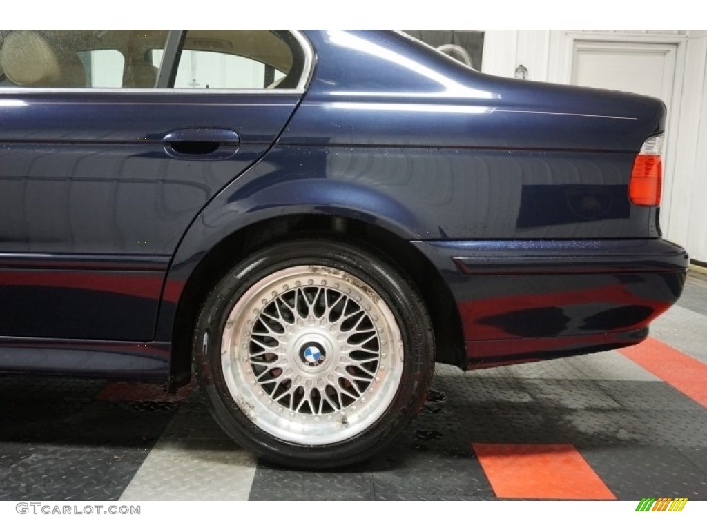 2001 5 Series 525i Sedan - Orient Blue Metallic / Sand Beige photo #72