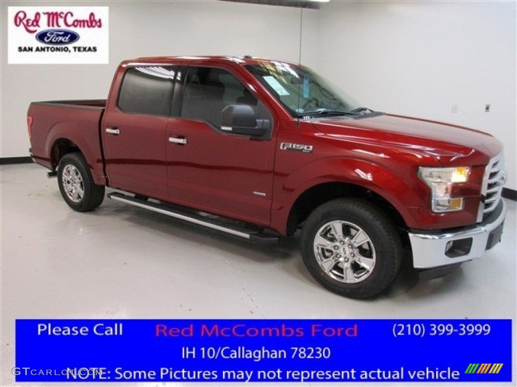 2016 F150 XLT SuperCrew - Ruby Red / Medium Earth Gray photo #1