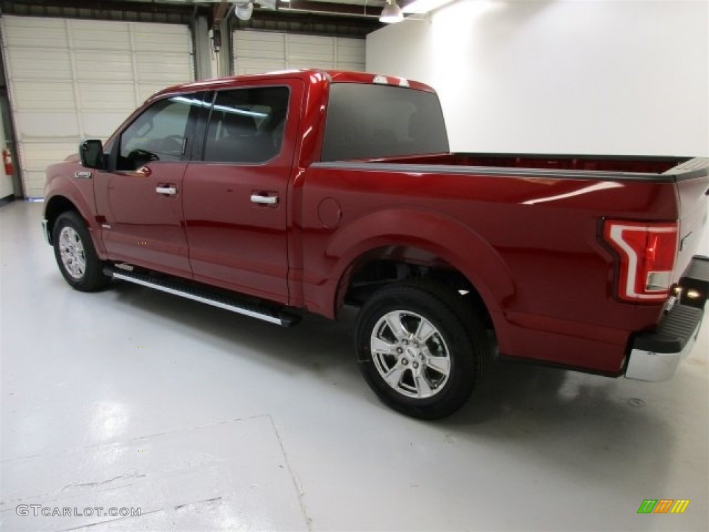 2016 F150 XLT SuperCrew - Ruby Red / Medium Earth Gray photo #7
