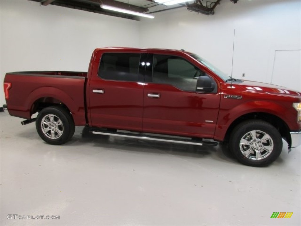 2016 F150 XLT SuperCrew - Ruby Red / Medium Earth Gray photo #12