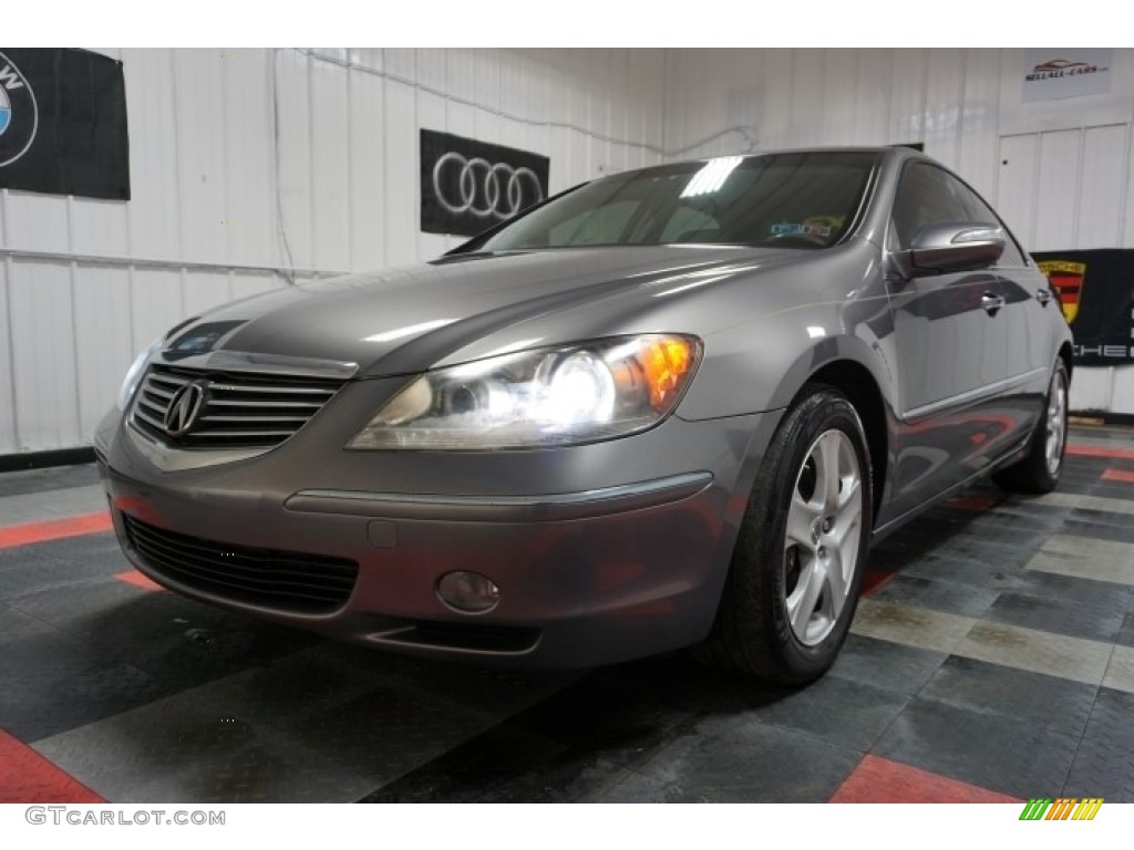 2006 RL 3.5 AWD Sedan - Lakeshore Silver Metallic / Ebony photo #3