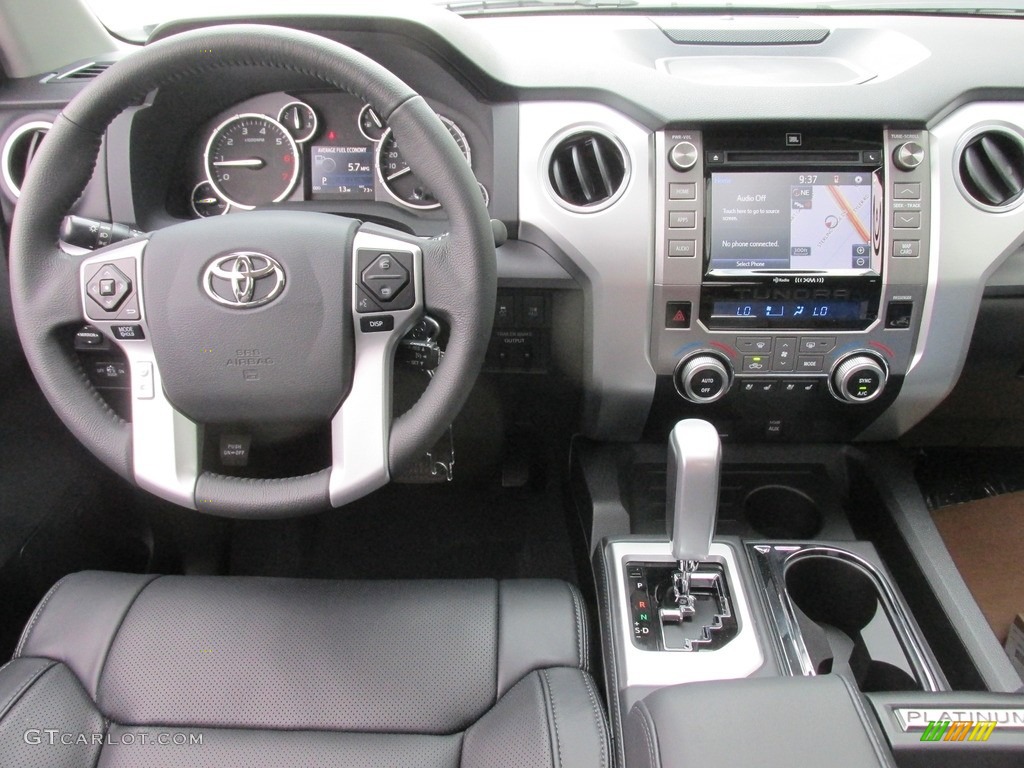 2016 Toyota Tundra Platinum CrewMax Black Dashboard Photo #111561532