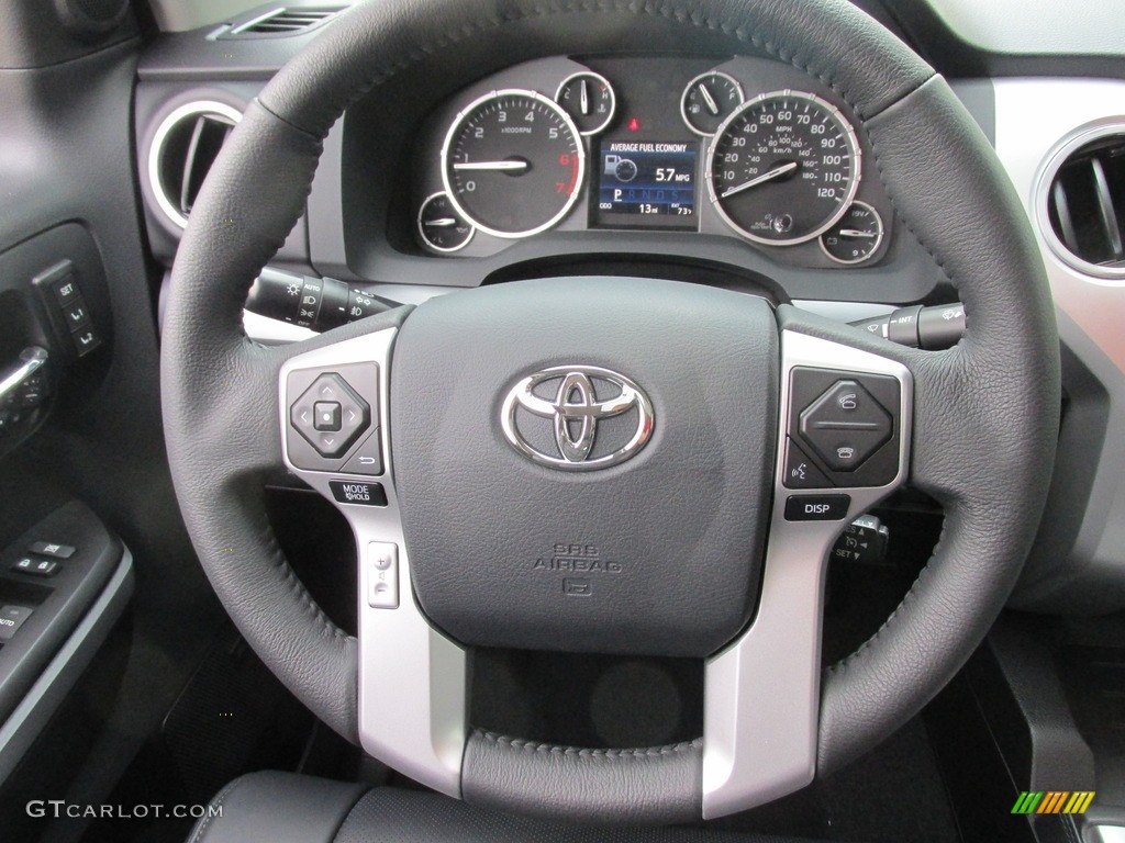 2016 Toyota Tundra Platinum CrewMax Black Steering Wheel Photo #111561634