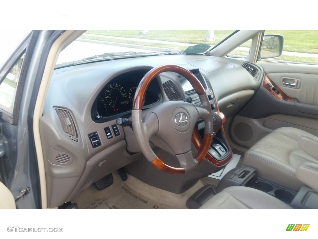 2001 RX 300 - Mineral Green Metallic / Ivory photo #11