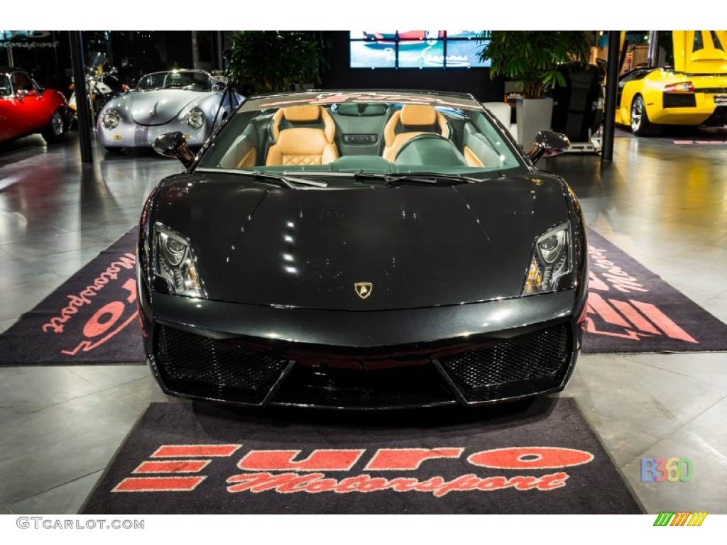 2010 Gallardo LP560-4 Spyder - Nero Noctis (Black) / Marrone Janus photo #2