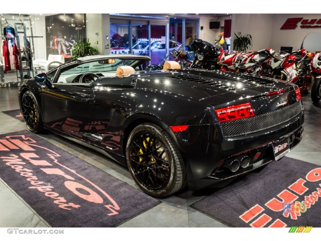 2010 Gallardo LP560-4 Spyder - Nero Noctis (Black) / Marrone Janus photo #4