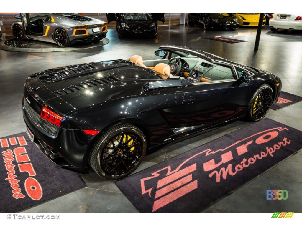 2010 Gallardo LP560-4 Spyder - Nero Noctis (Black) / Marrone Janus photo #6