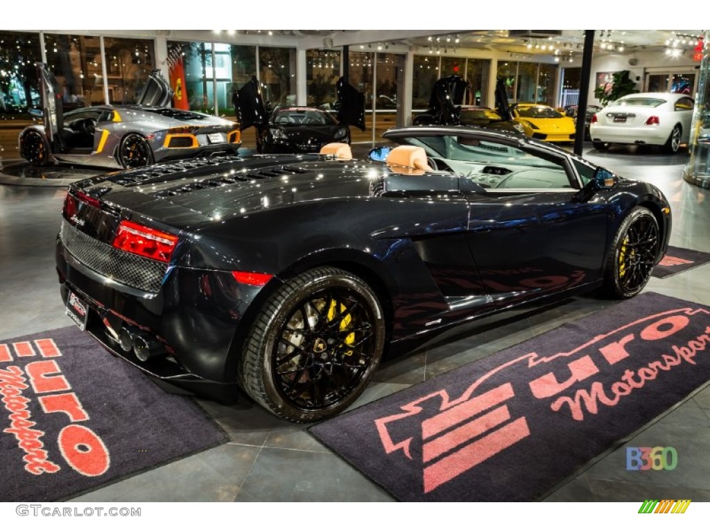 2010 Gallardo LP560-4 Spyder - Nero Noctis (Black) / Marrone Janus photo #11