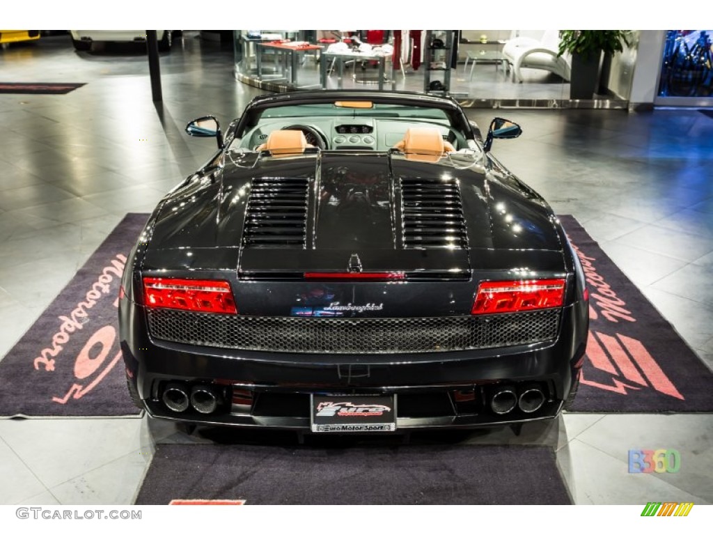 2010 Gallardo LP560-4 Spyder - Nero Noctis (Black) / Marrone Janus photo #12