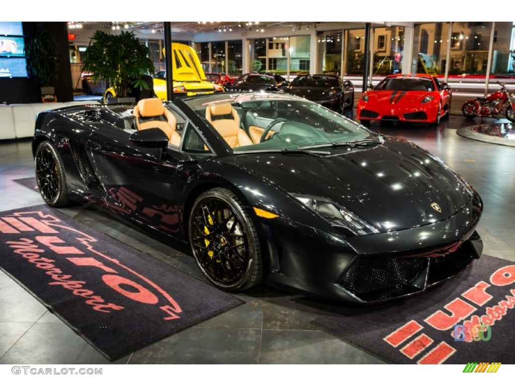 2010 Gallardo LP560-4 Spyder - Nero Noctis (Black) / Marrone Janus photo #13