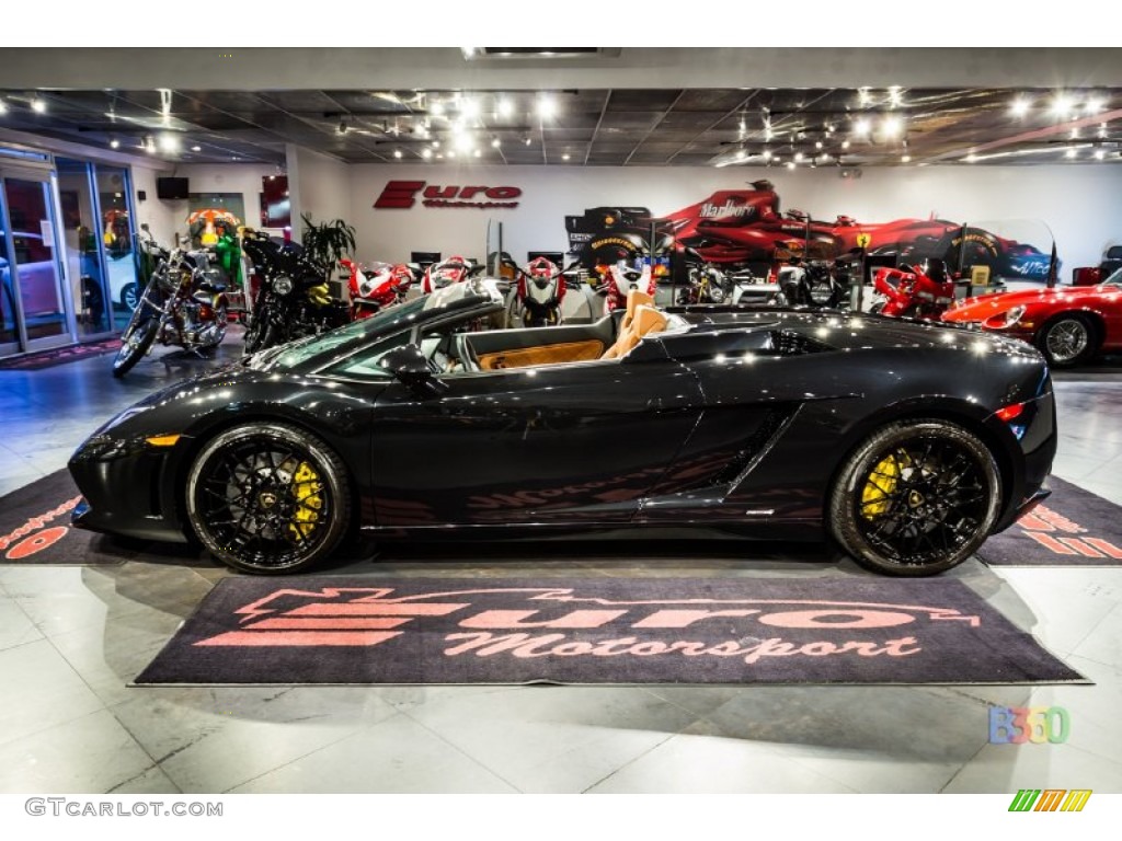 2010 Gallardo LP560-4 Spyder - Nero Noctis (Black) / Marrone Janus photo #16