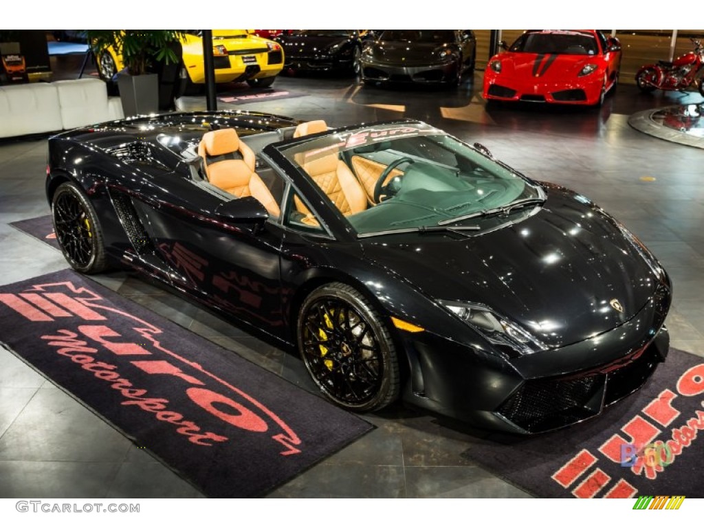 2010 Gallardo LP560-4 Spyder - Nero Noctis (Black) / Marrone Janus photo #21