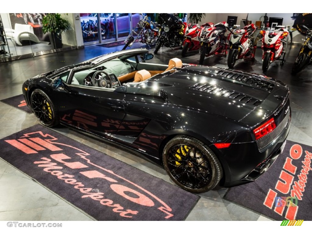 2010 Gallardo LP560-4 Spyder - Nero Noctis (Black) / Marrone Janus photo #23