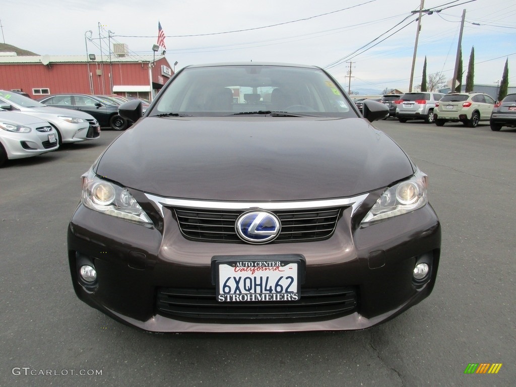 2011 CT 200h Hybrid Premium - Fire Agate Pearl / Black photo #2