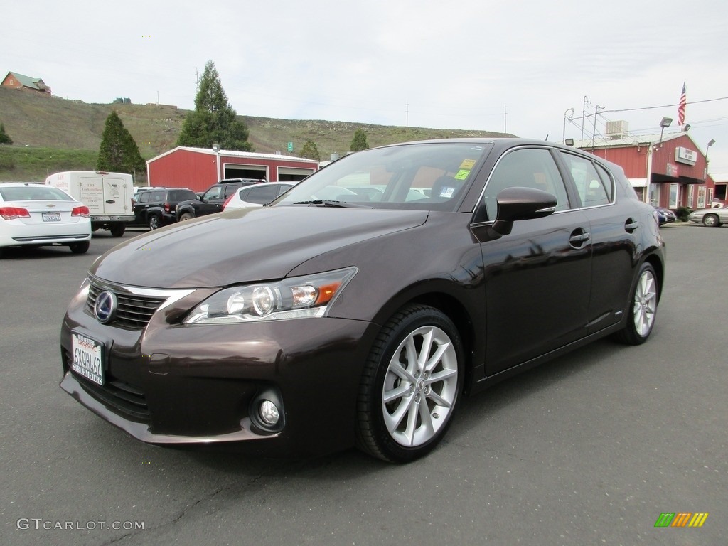 2011 CT 200h Hybrid Premium - Fire Agate Pearl / Black photo #3