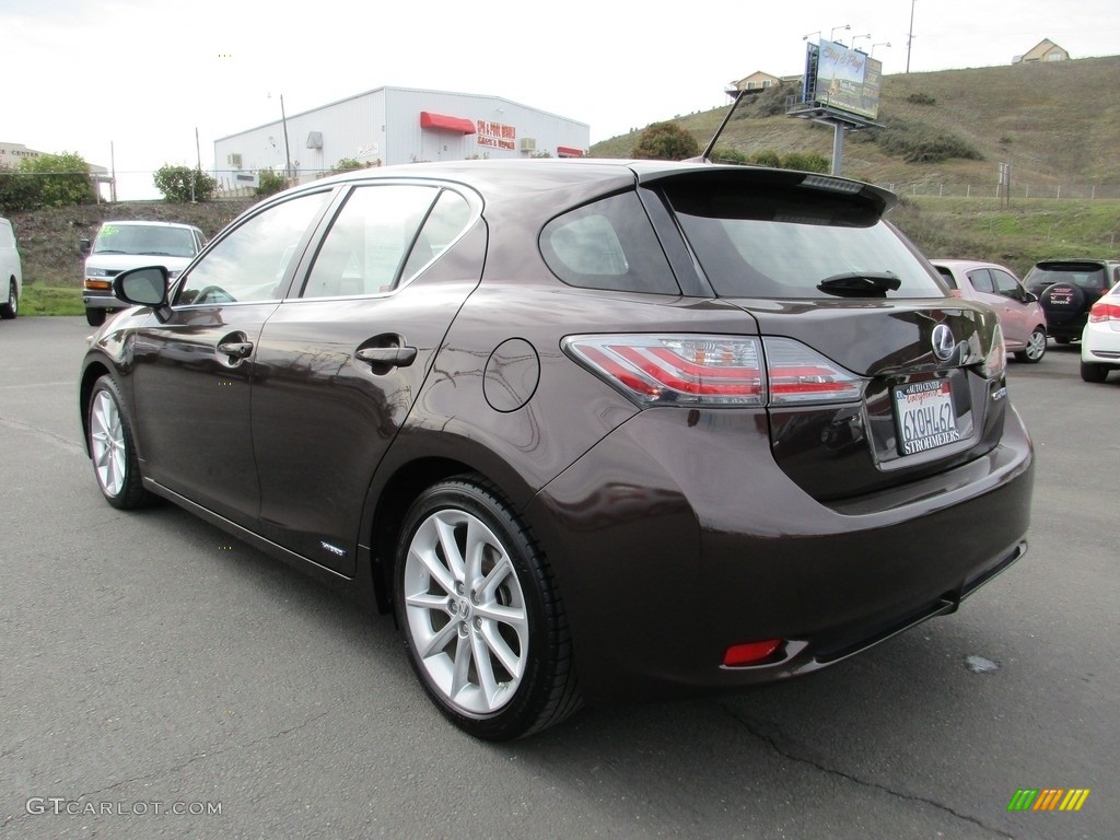 2011 CT 200h Hybrid Premium - Fire Agate Pearl / Black photo #5