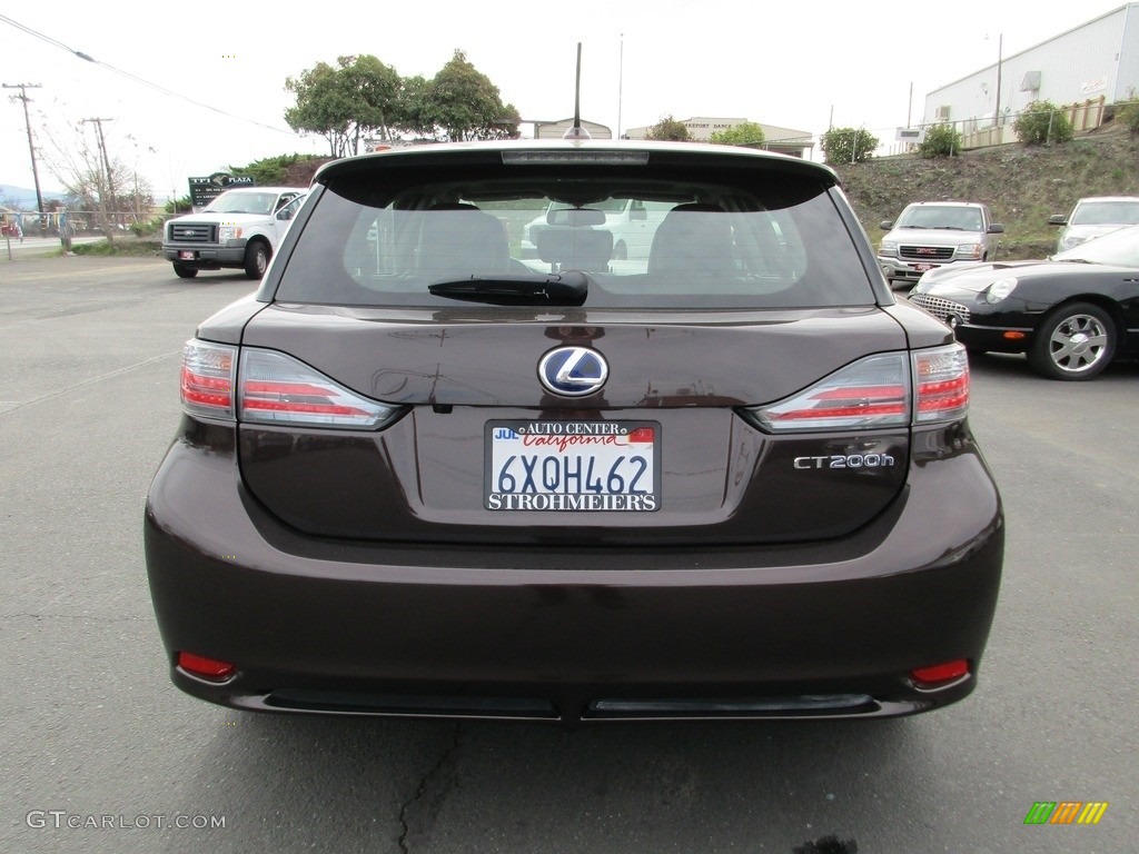 2011 CT 200h Hybrid Premium - Fire Agate Pearl / Black photo #6