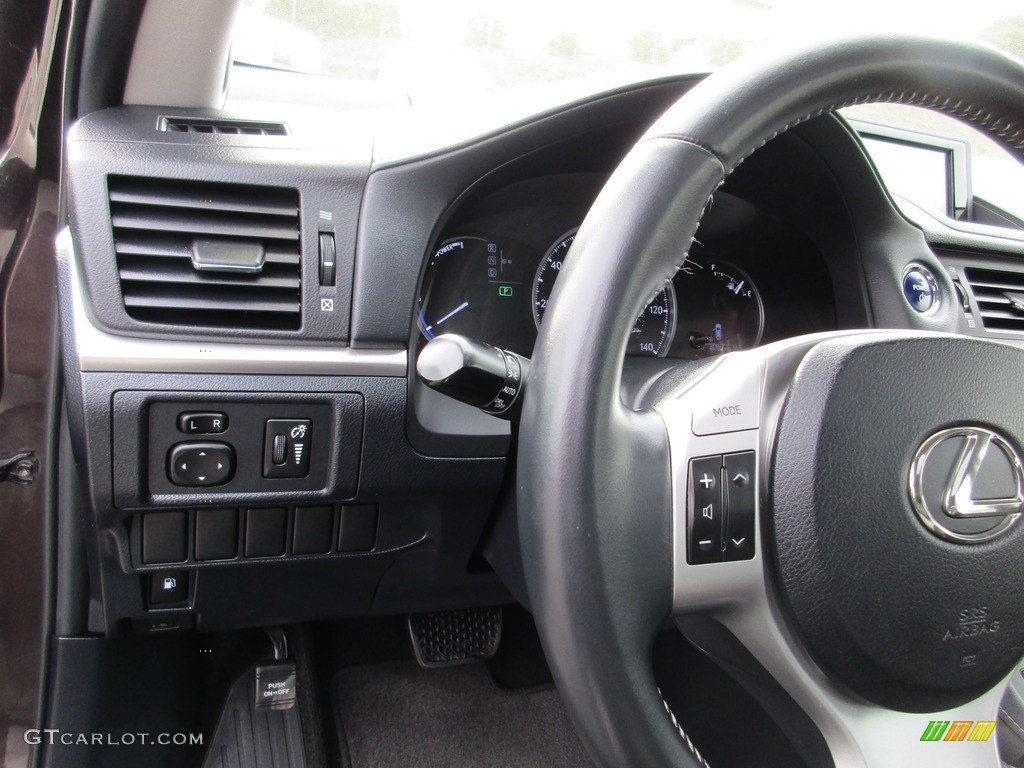 2011 CT 200h Hybrid Premium - Fire Agate Pearl / Black photo #11